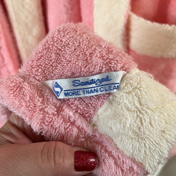 Vintage Bloomsfield Pink Plush Terry Cloth Robe Women’s Med/ Large - Picture 10 of 12